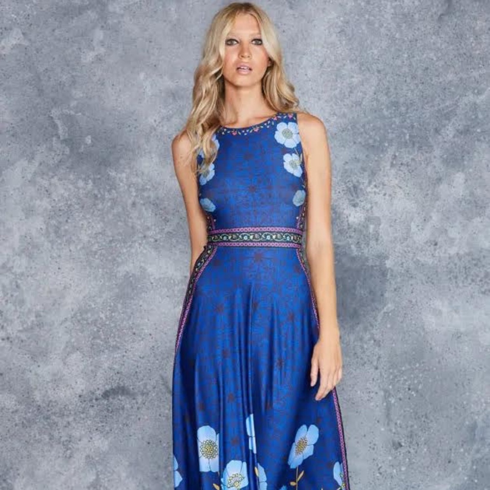 Rare Blackmilk Flower Child Princess Maxi Dress